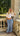 pantalon vichy bleu coton 