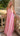robe longue perles rose
