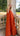robe longue perles terracota