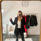 Blazer noir satin BUSY